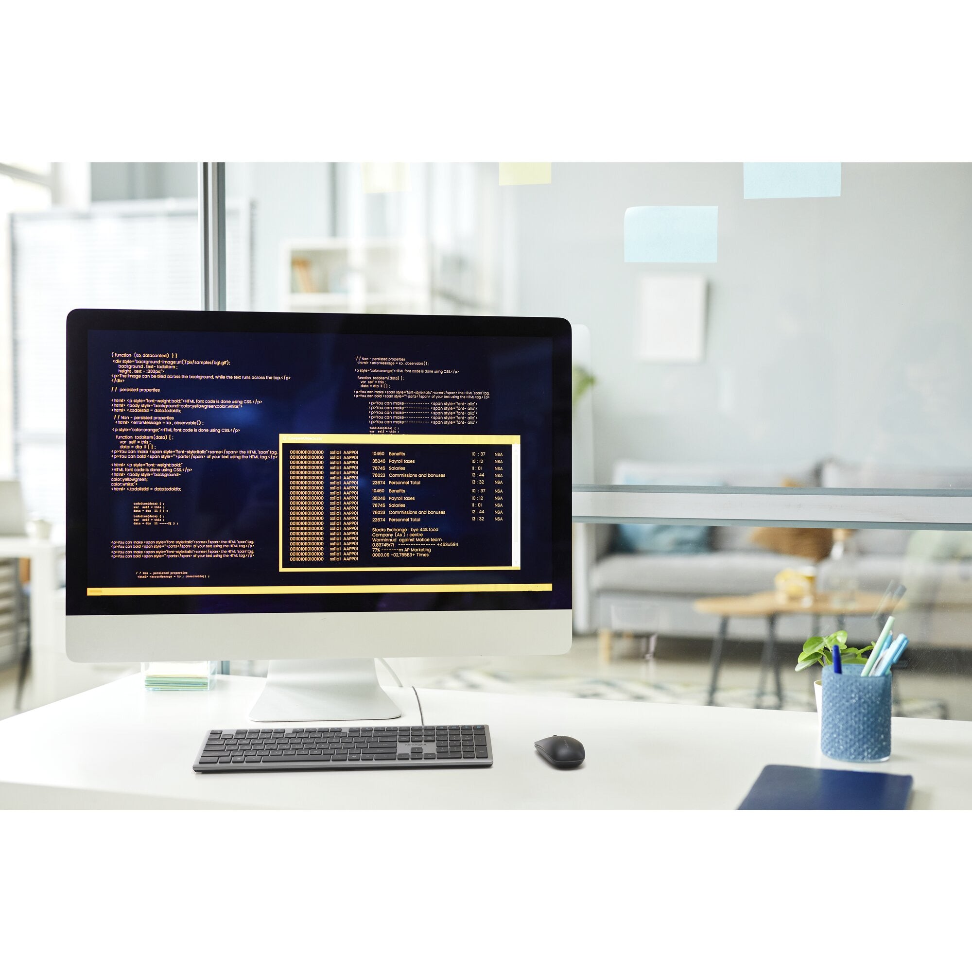 Kensington kb515 eq usb-c usb-a wired keyboard (grijs, us-international lay-out (qwerty), scissor switches, 100%)