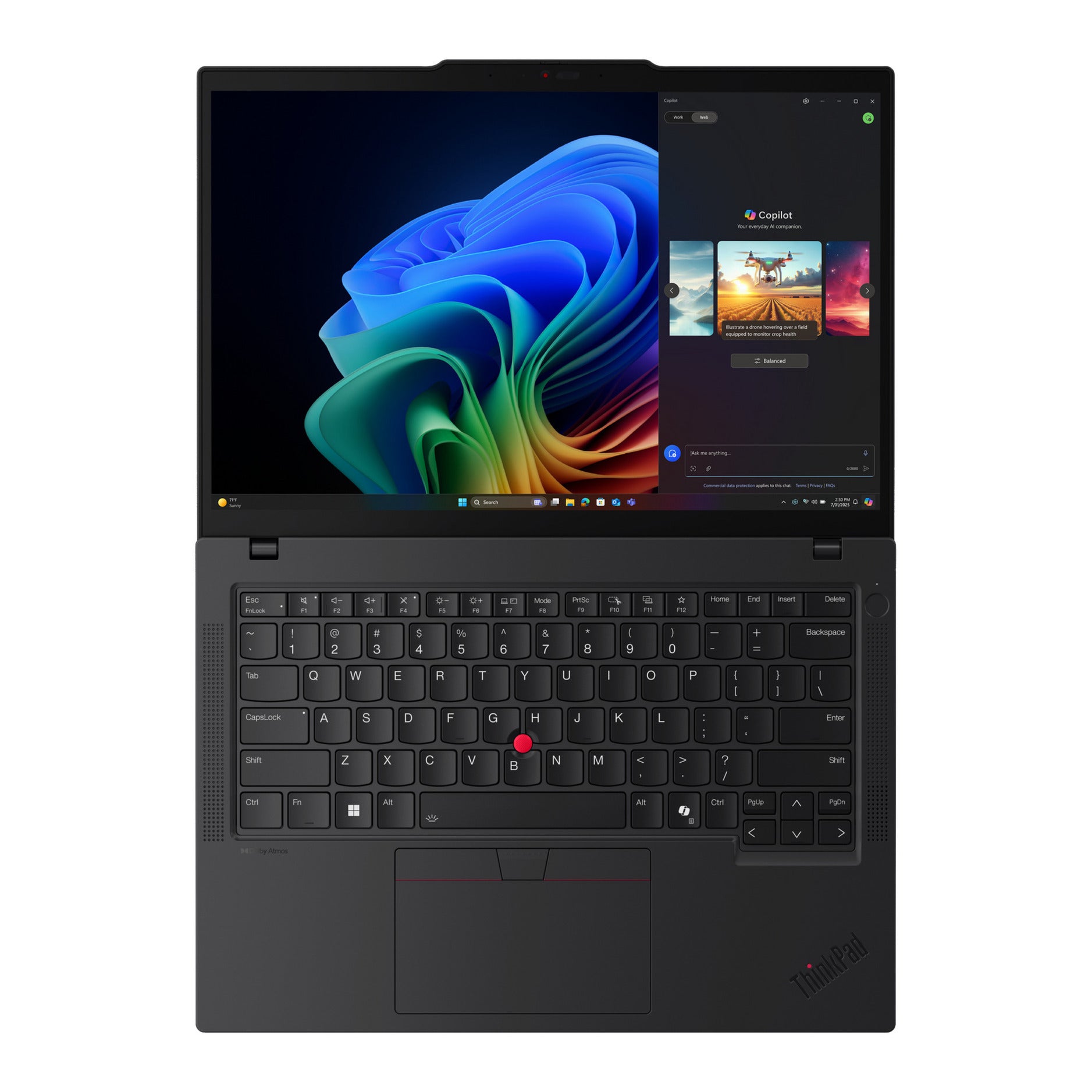 Lenovo thinkpad t14 gen 6 amd (21qj005amh) 14 copilot+ laptop (zwart | ryzen ai 7 pro 350 | radeon 860m | 64 gb | 1 tb ssd)