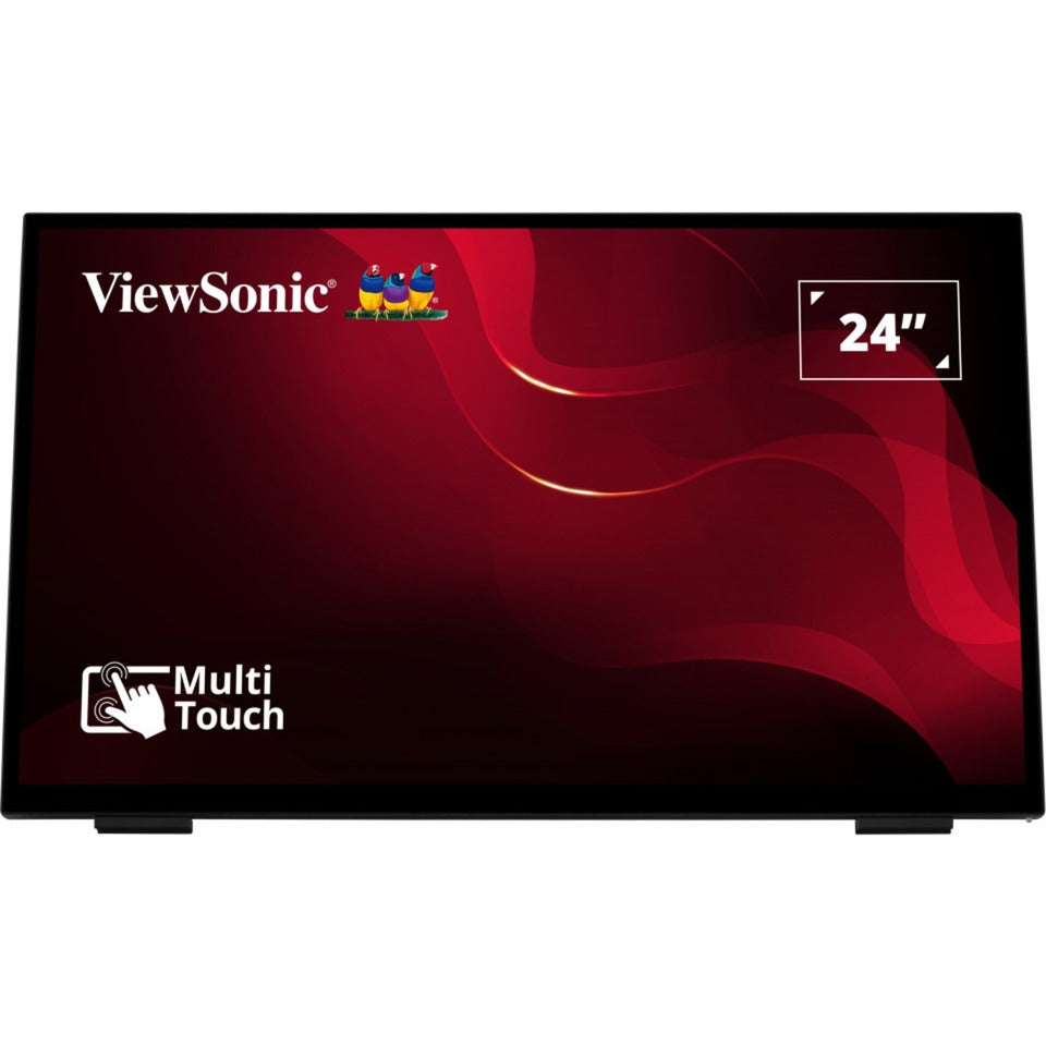 Viewsonic frameless touch monitor met 10-punts pcap 24 (zwart, hdmi, displayport, vga)