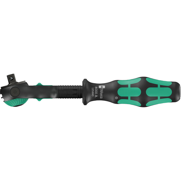 Wera 8000 a black edition zyklop speed ratel met 1 4 aandrijving (zwart groen)