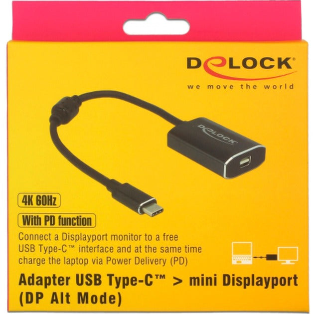 DeLOCK DeLOCK USB-C (mannelijk) > Mini DisplayPort (vrouwelijk) met PD-aansluiting