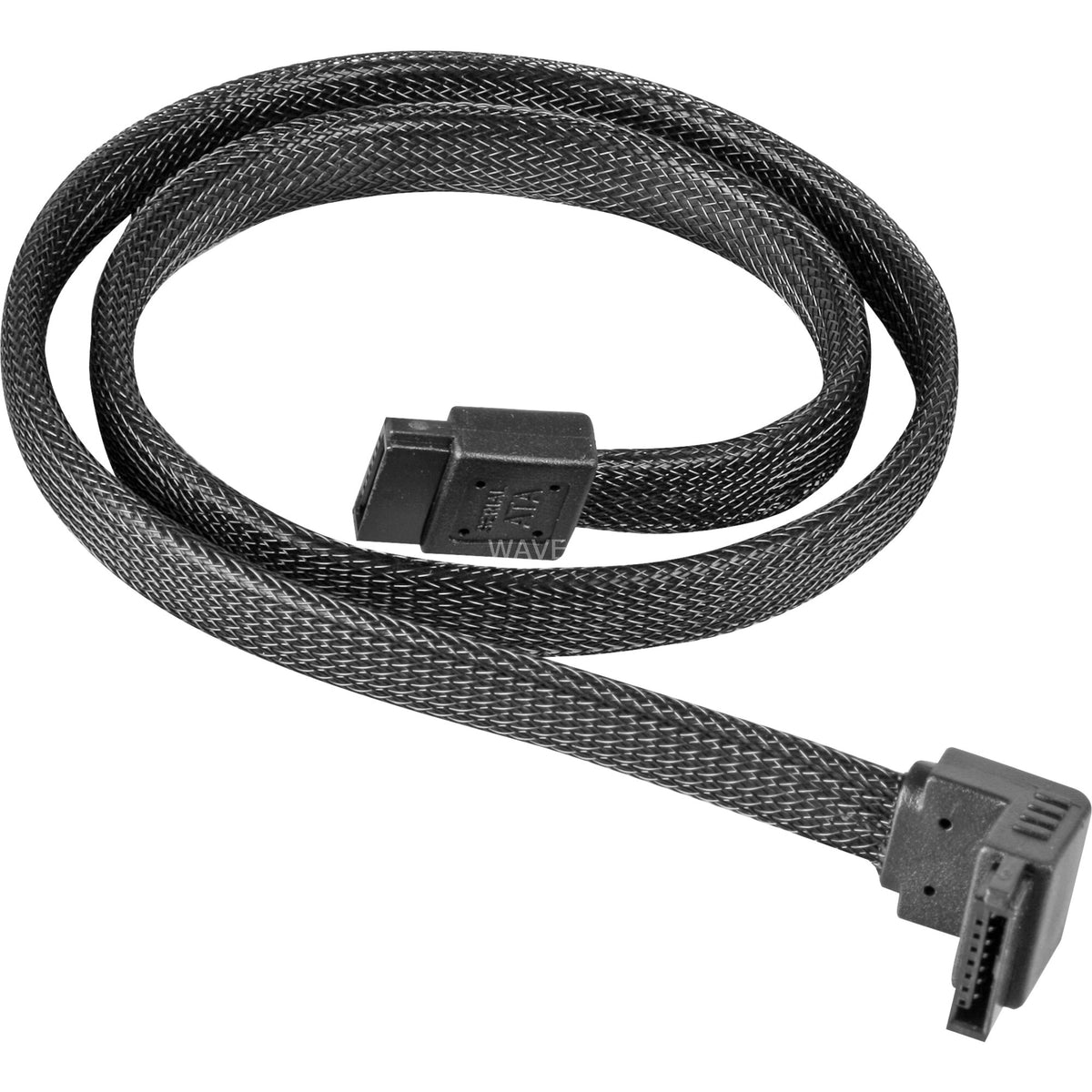 Silverstone SATA III Cable 50cm (Black, 6Gb/s, 90° Connector, CP08)