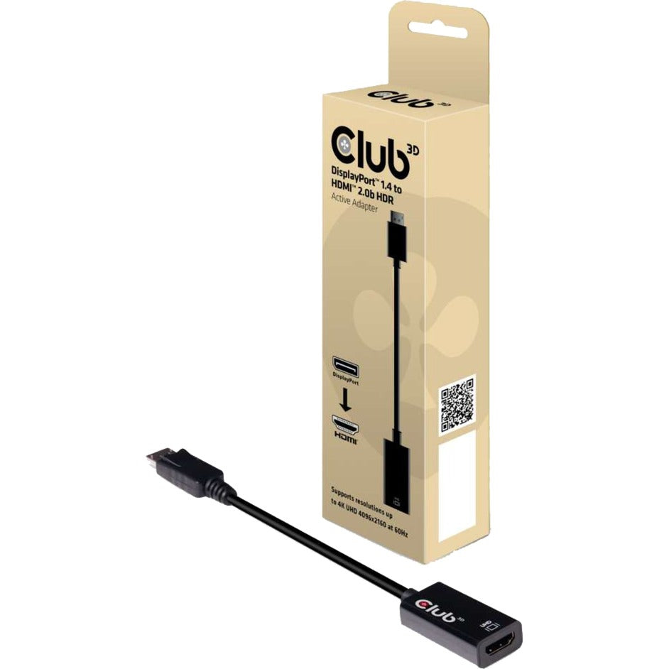 Club 3D Club 3D DisplayPort 1.4 naar HDMI 2.0b HDR actieve adapter