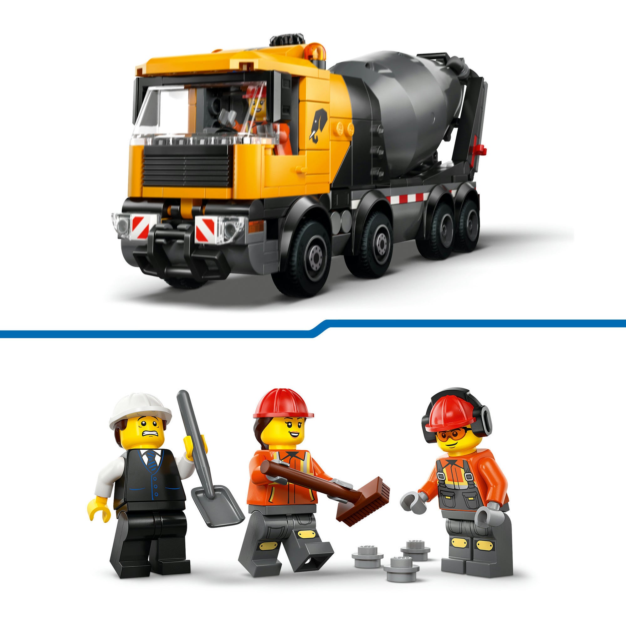 Lego city great vehicles - cementwagen - 6+ jaar - inclusief figuren