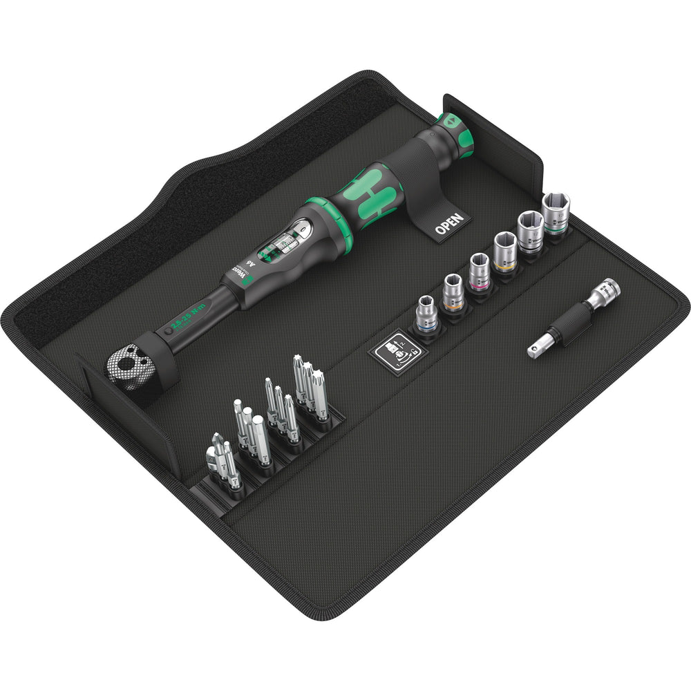 Wera click-torque a6 set 1 draaimomentsleutel (zwart groen)