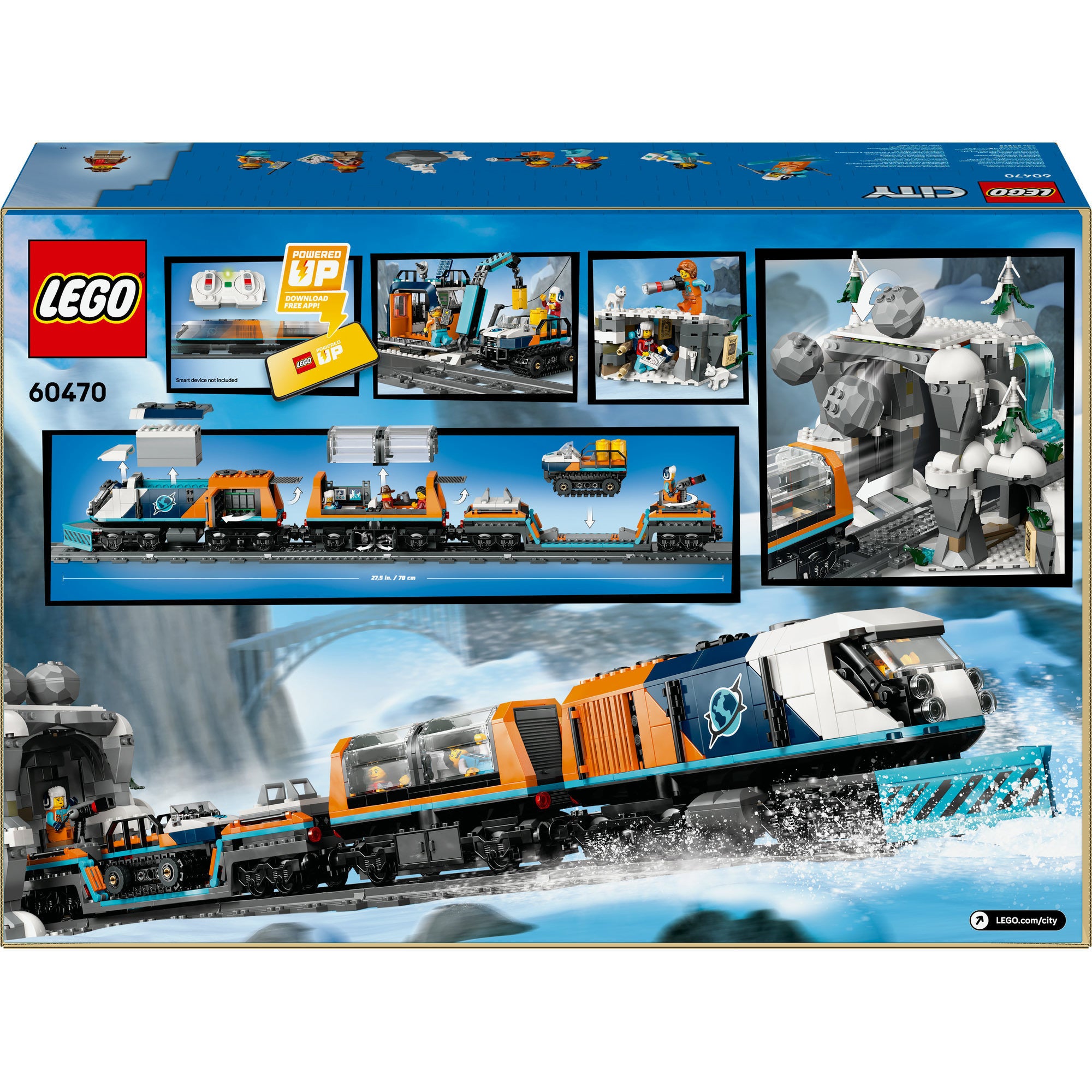 Lego 60470 stadstreinen onderzoekstrein op de noordpool