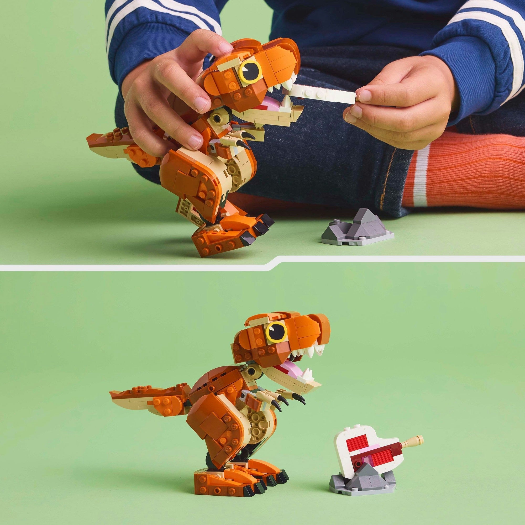 Lego jurassic world 76967 kleine eter: t. rex