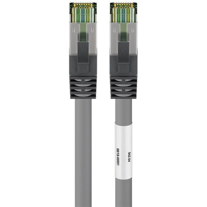 Goobay cat.8.1 netwerkkabel (grijs, 0,25 meter, s ftp (pimf), rj-45)