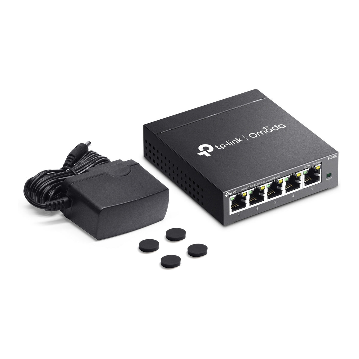 Tp-link omada es205g 5-poort gigabit easy managed switch (zwart)