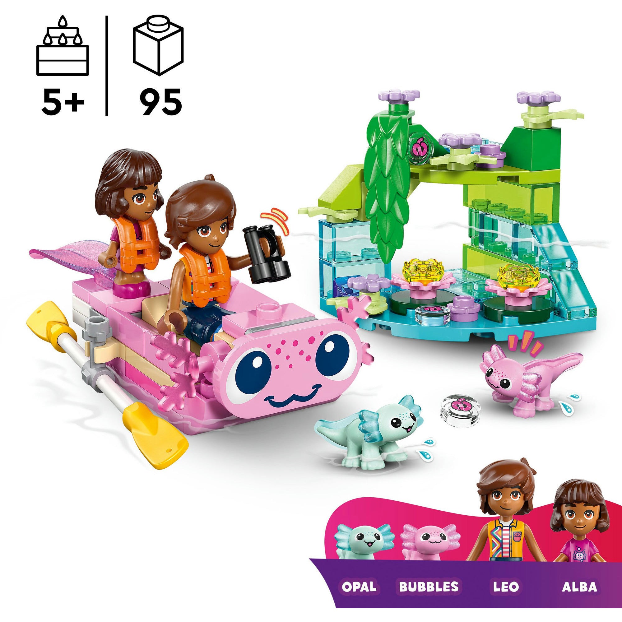 Lego friends axolotl avontuur boot bouwset - speelgoed - 42681