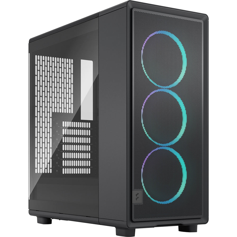 Fractal design epoch rgb midi tower behuizing (zwart | 2x usb-a | 1x usb-c | rgb | tempered glass)