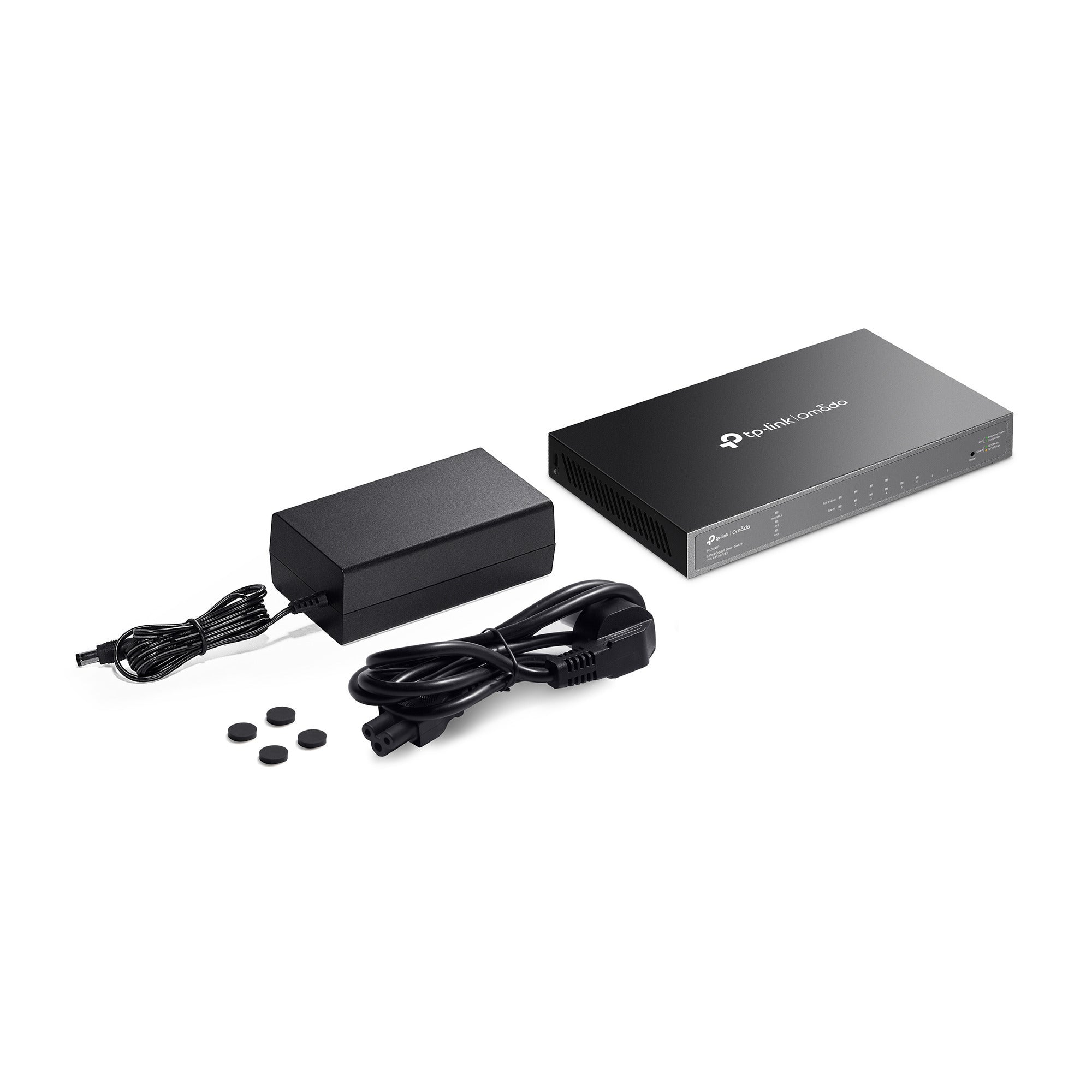 Tp-link omada sg2008p 8-poorts gigabit jetstream smart-switch (zwart, 4x poe+)