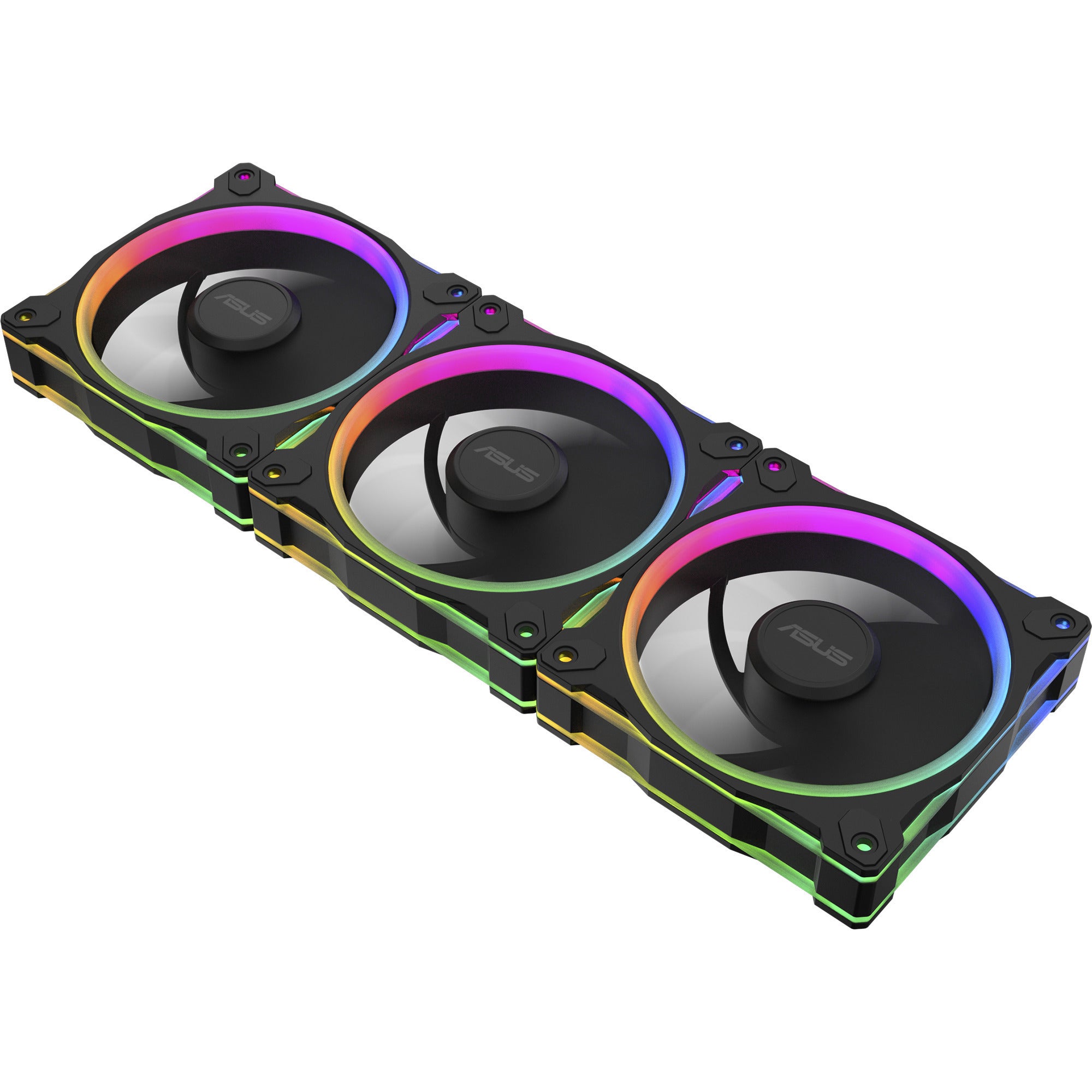 Asus prime mr120 argb fan - triple pack case fans (zwart, 3 stuks, 120 x 120 x 28 mm, 3 stuks)