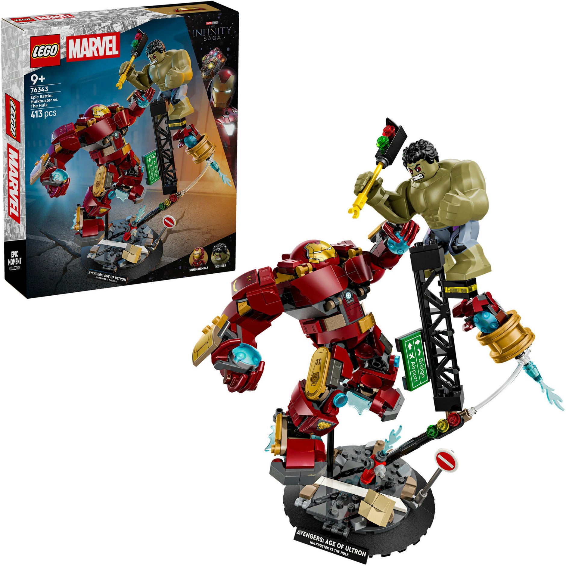 Lego marvel super heroes - ultieme strijd: hulkbuster vs. hulk constructiespeelgoed (76343)