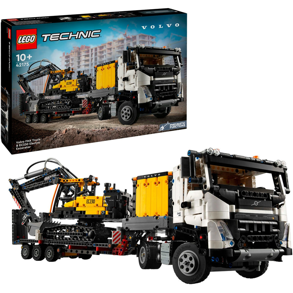 Lego technic volvo fmx truck ec230 elektrische graafmachine 42175