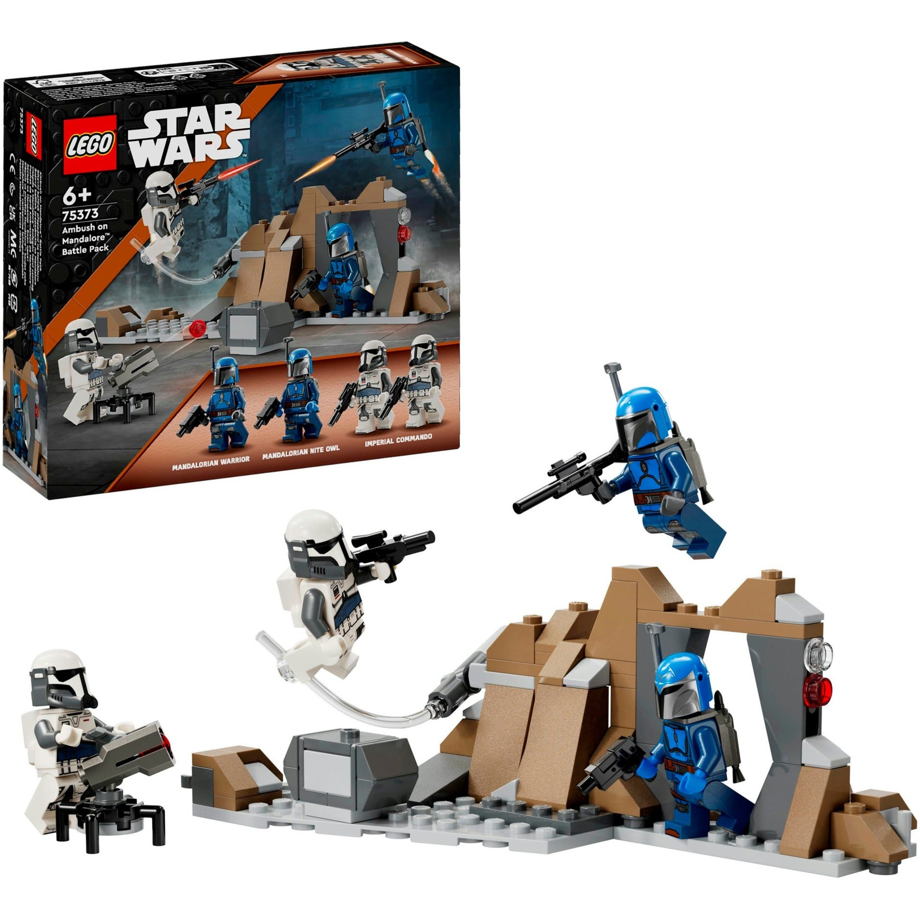 Lego star wars - hinderlaag op mandalore battle pack constructiespeelgoed (75373)