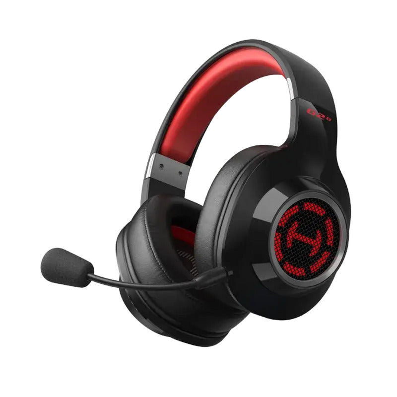 Edifier g2 s draadloze 7.1 gamingheadset over-ear gaming headset (zwart rood, rgb, bluetooth 2.4 ghz usb)