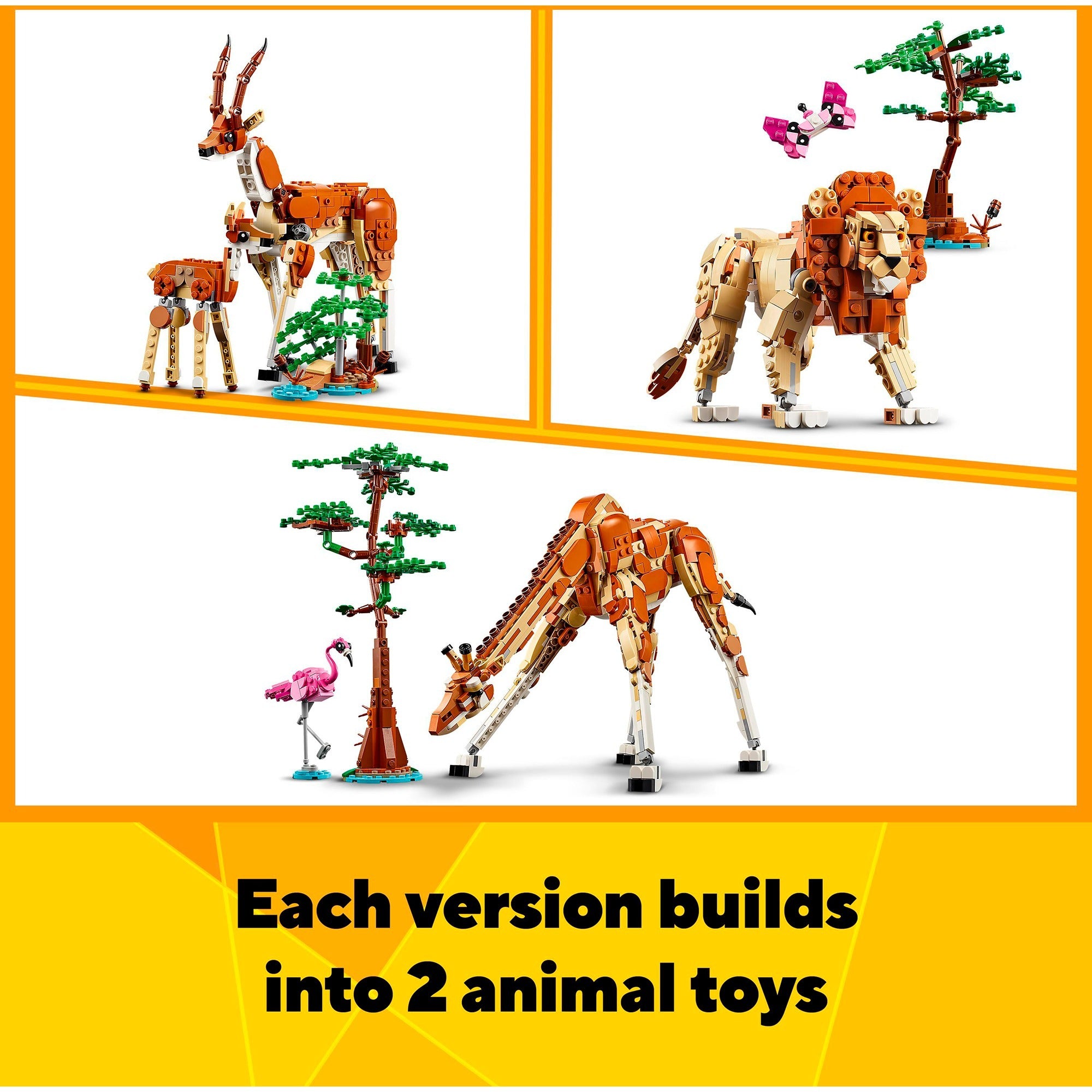 Lego creator 3in1 safaridieren - 31150