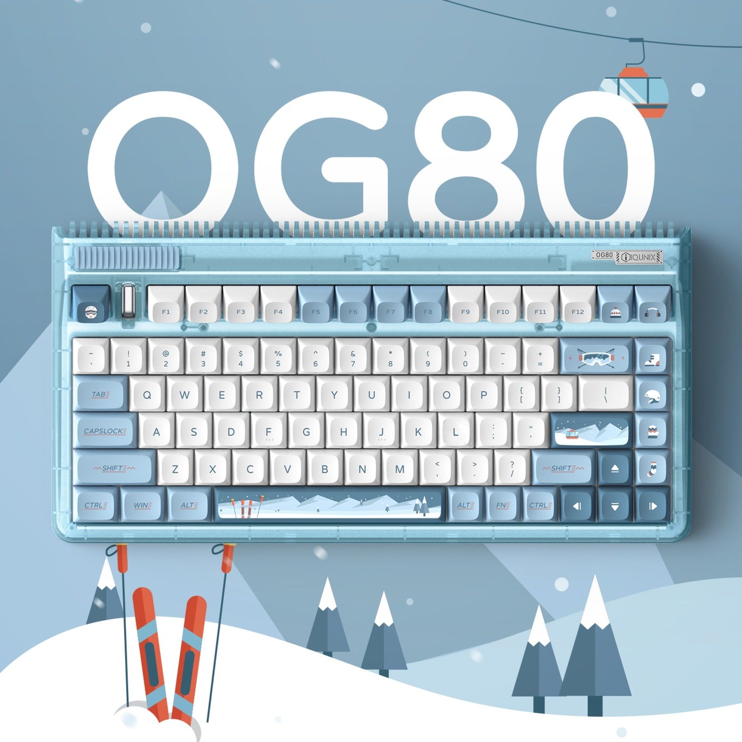 Iqunix OG80 Wintertide Draadloos Mechanisch Toetsenbord