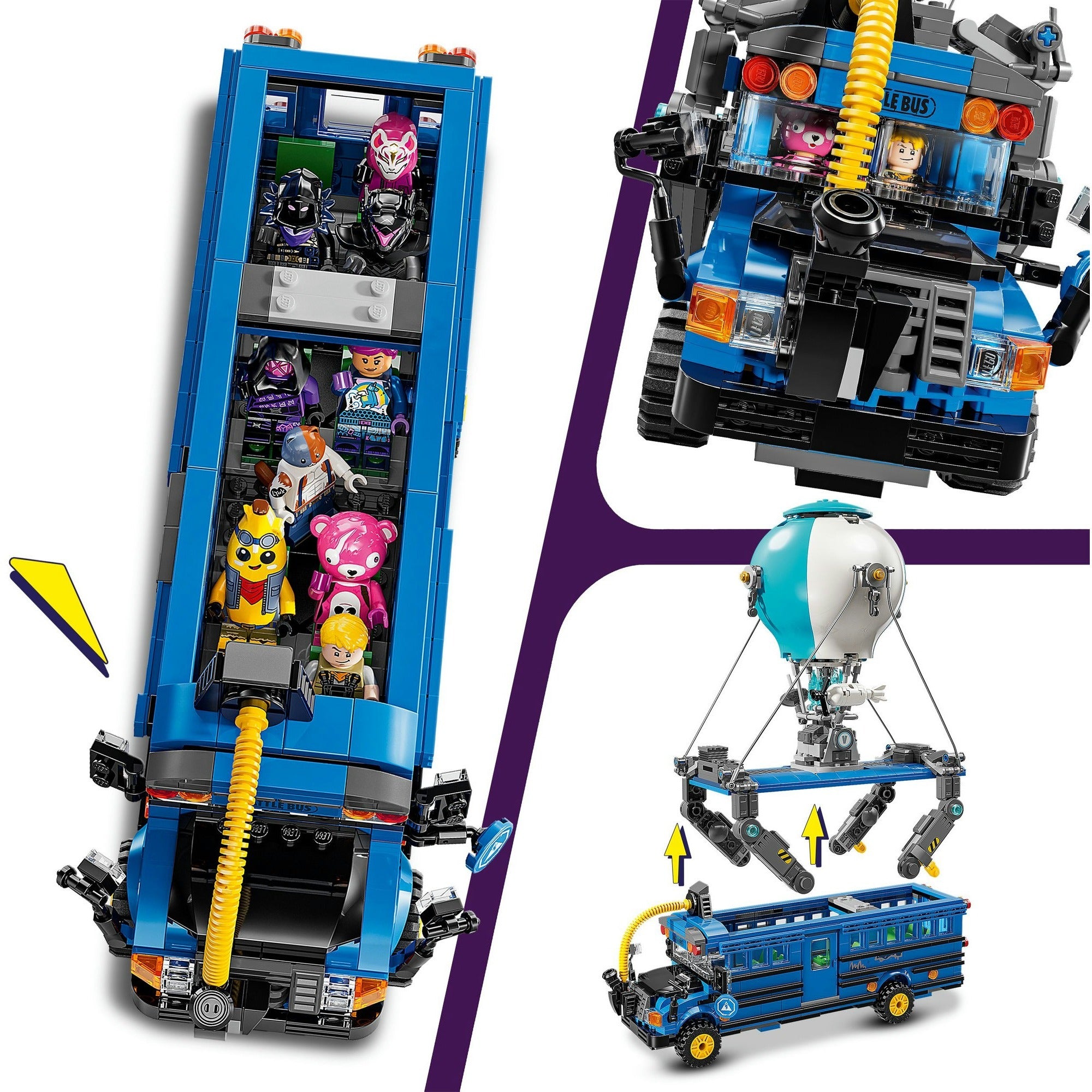 Lego fortnite battle bus uit de videogame - 77073