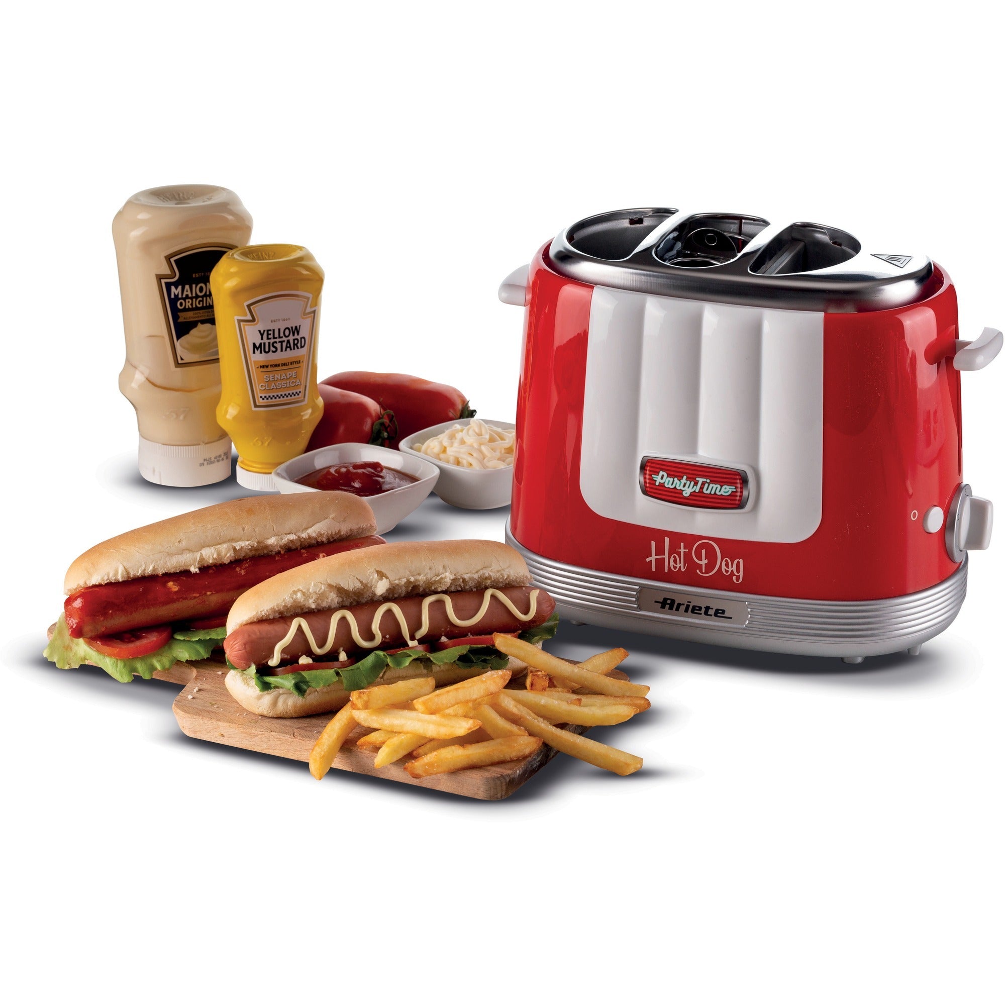 Ariete party time hotdogmaker 0206 00 hot dog maker (rood wit)
