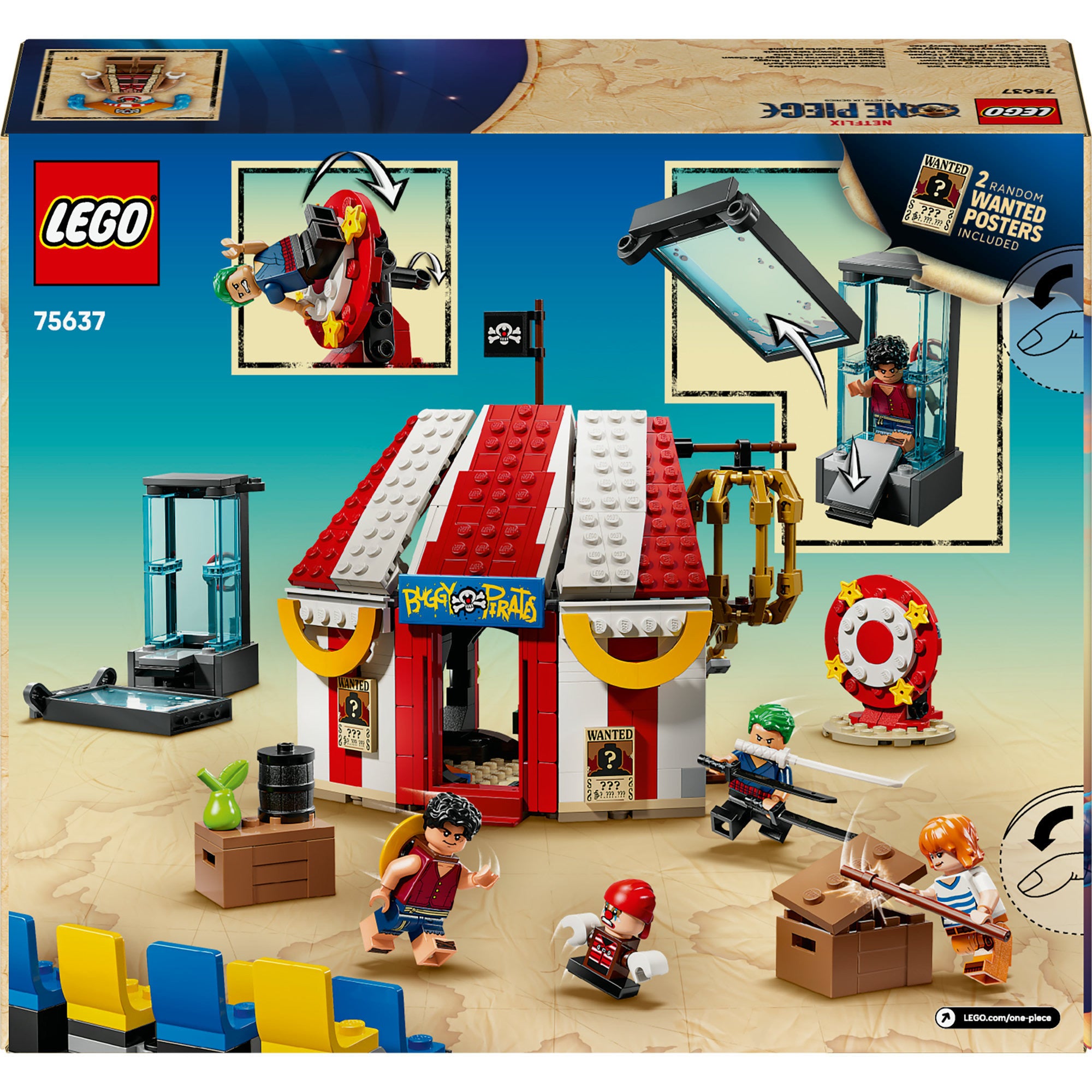 Lego ® one piece circustent van buggy de clown bouwset - 75637