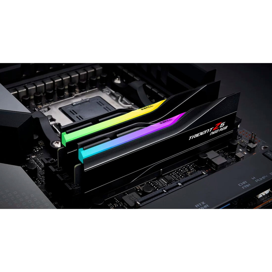 G.skill 32 gb ddr5-6400 (2x 16 gb) kit werkgeheugen (zwart, f5-6400j3239g16gx2-tz5nr, trident z5 neo rgb, expo)