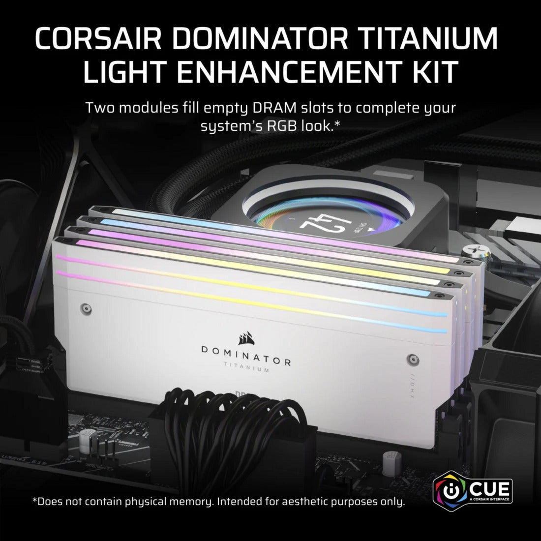 Corsair dominator titanium ddr5 lighting enhancement kit ledverlichting (wit, cmplekit2w)