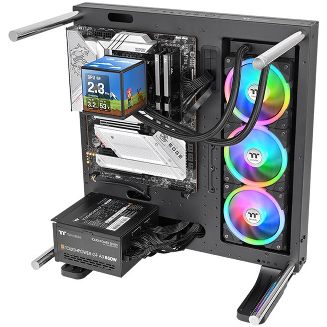 Thermaltake minecube 360 ultra argb sync aio liquid cooler waterkoeling (zwart)