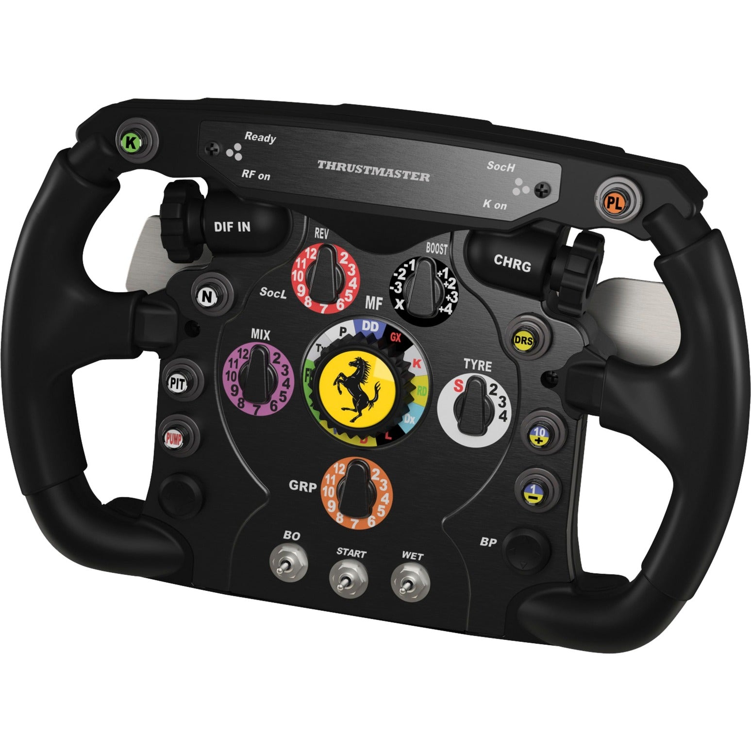 Thrustmaster ferrari f1 wheel add-on stuur add-on (zwart zilver, pc, playstation 3, playstation 4, xbox one)