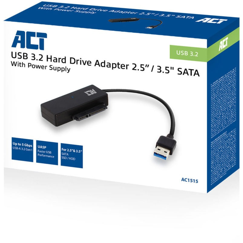 ACT Connectiviteit Connectiviteit USB 3.2 Gen1 naar 2,5 3,5 inch SATA Adapterkabel v