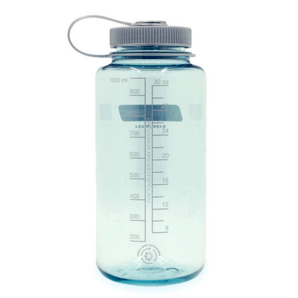 Nalgene wide mouth sustain water bottle, 1 liter drinkfles (lichtblauw)