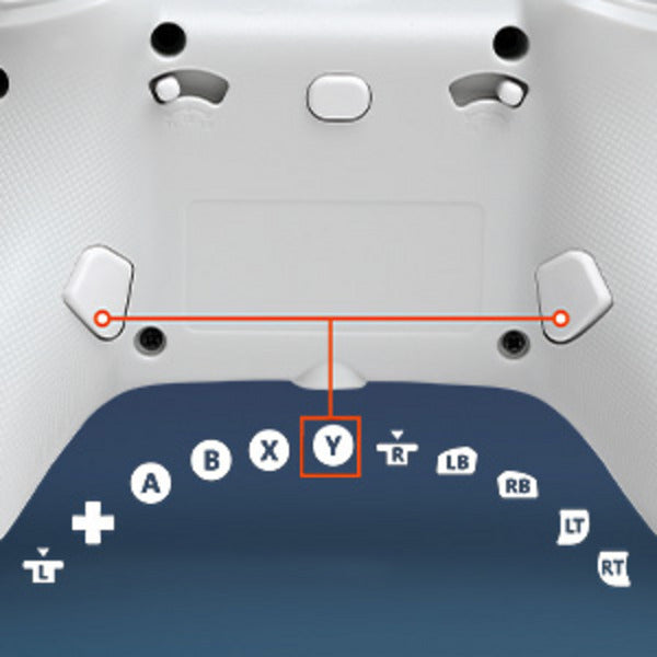 Powera advantage controller met kabel voor de xbox series x|s - poolijs (wit blauw, xbox series x|s, xbox one, pc)