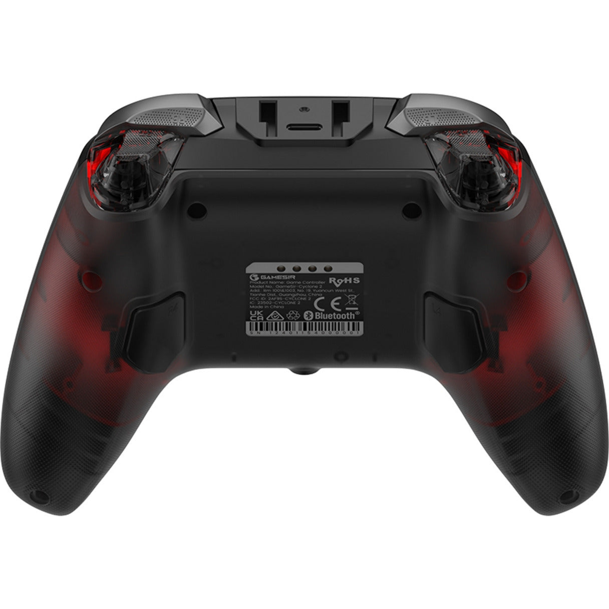 Gamesir cyclone 2 multiplatform controller - shadow black (zwart rood, usb 2,4 ghz bluetooth, switch, android, ios, pc)