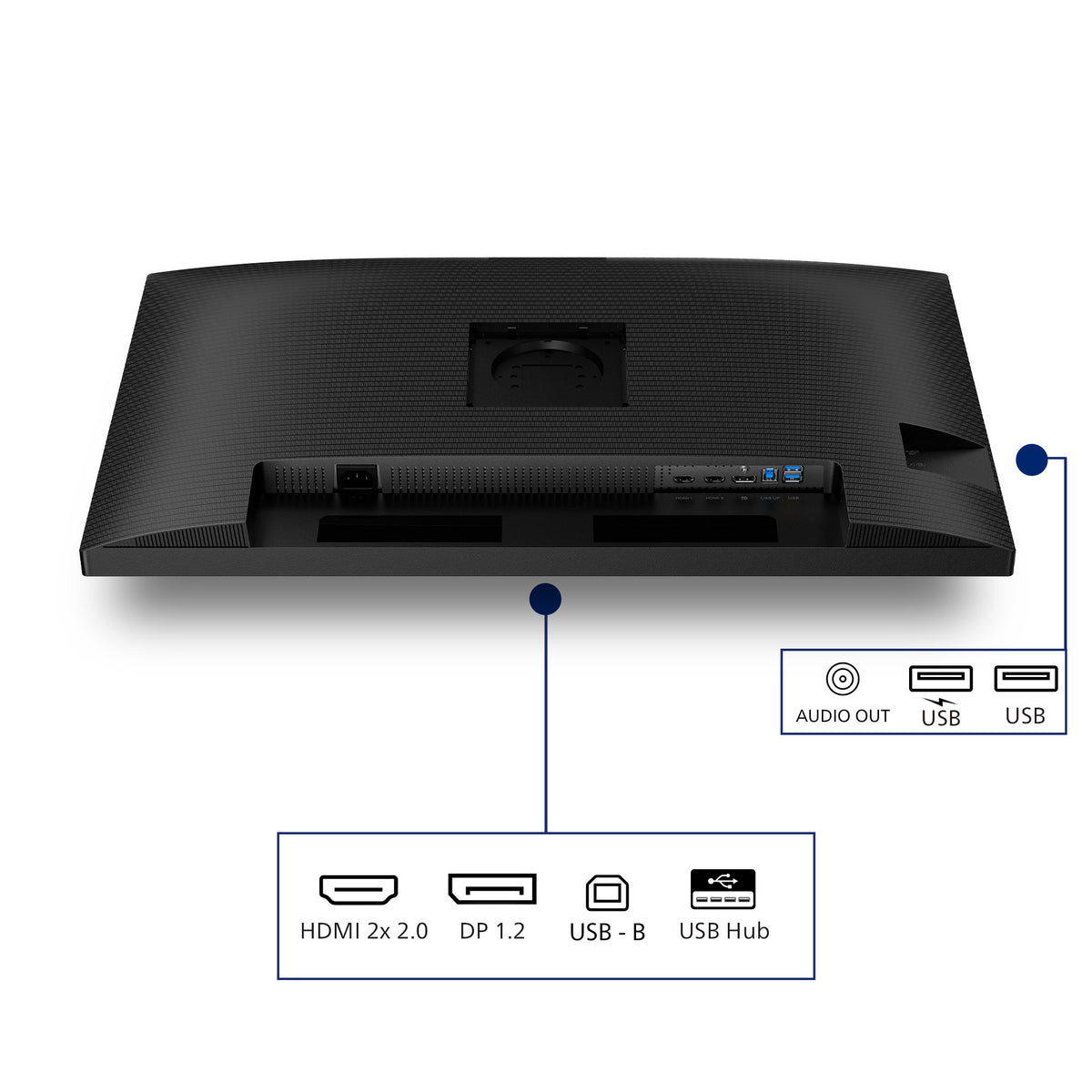 Philips 32b2n3500 31.5 monitor (zwart, 2x hdmi, displayport, 3x usb-a, usb-b)