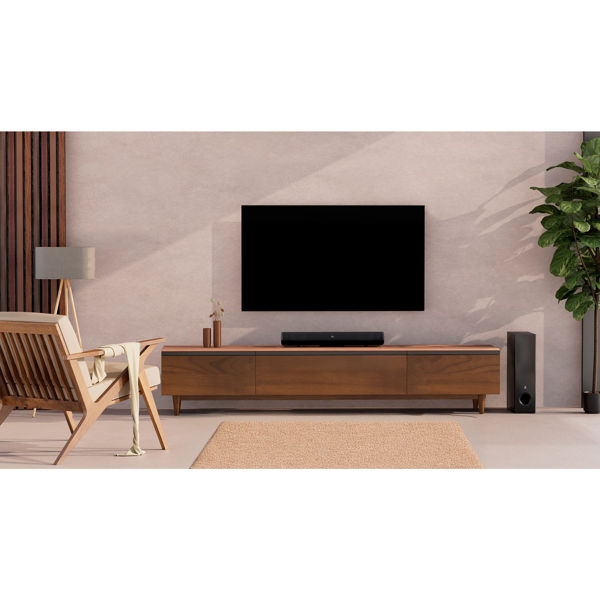 Creative stage pro soundbar (zwart, hdmi 2.0, bluetooth, usb-audio)