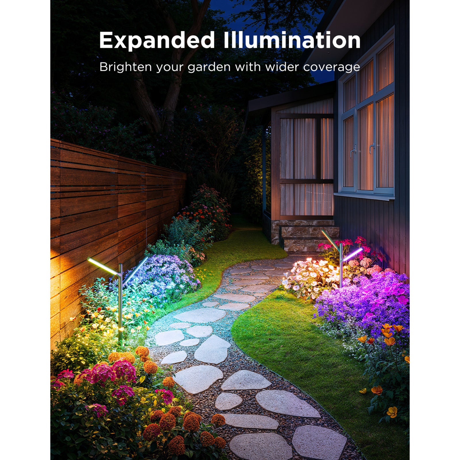 Govee outdoor garden lights slimme tuinverlichting matter rgbww 2 stuks