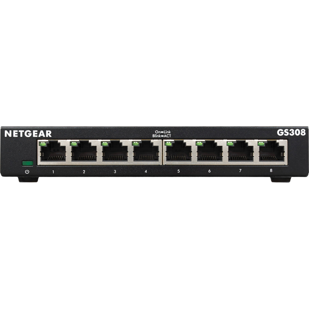 Netgear gs308 switch (zwart)