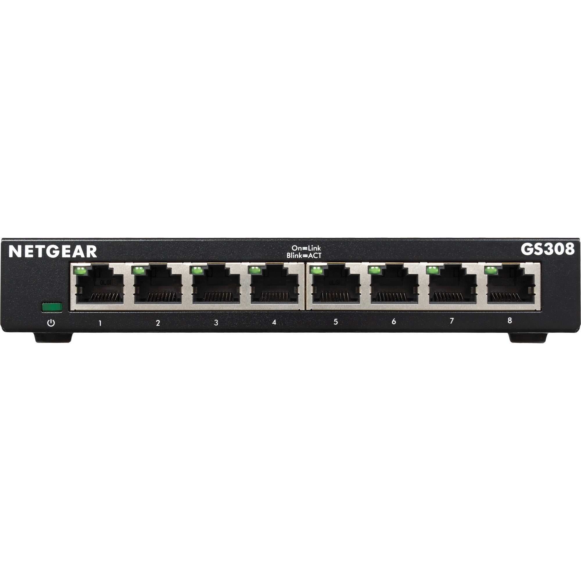 Netgear gs308 switch (zwart)