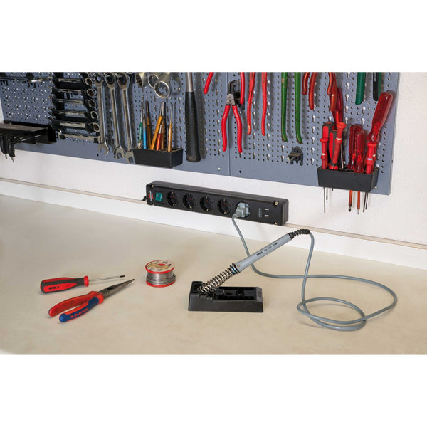Brennenstuhl Bremounta Power Strip, 5-way socket (black, 2x USB)