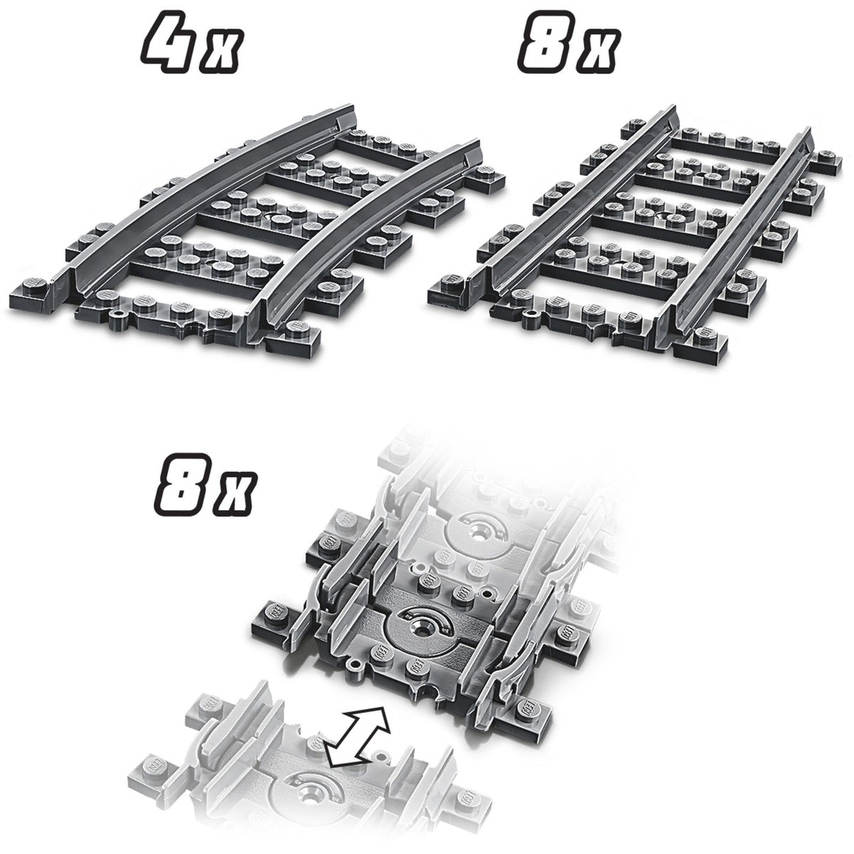 Lego city - treinrails constructiespeelgoed (60205)