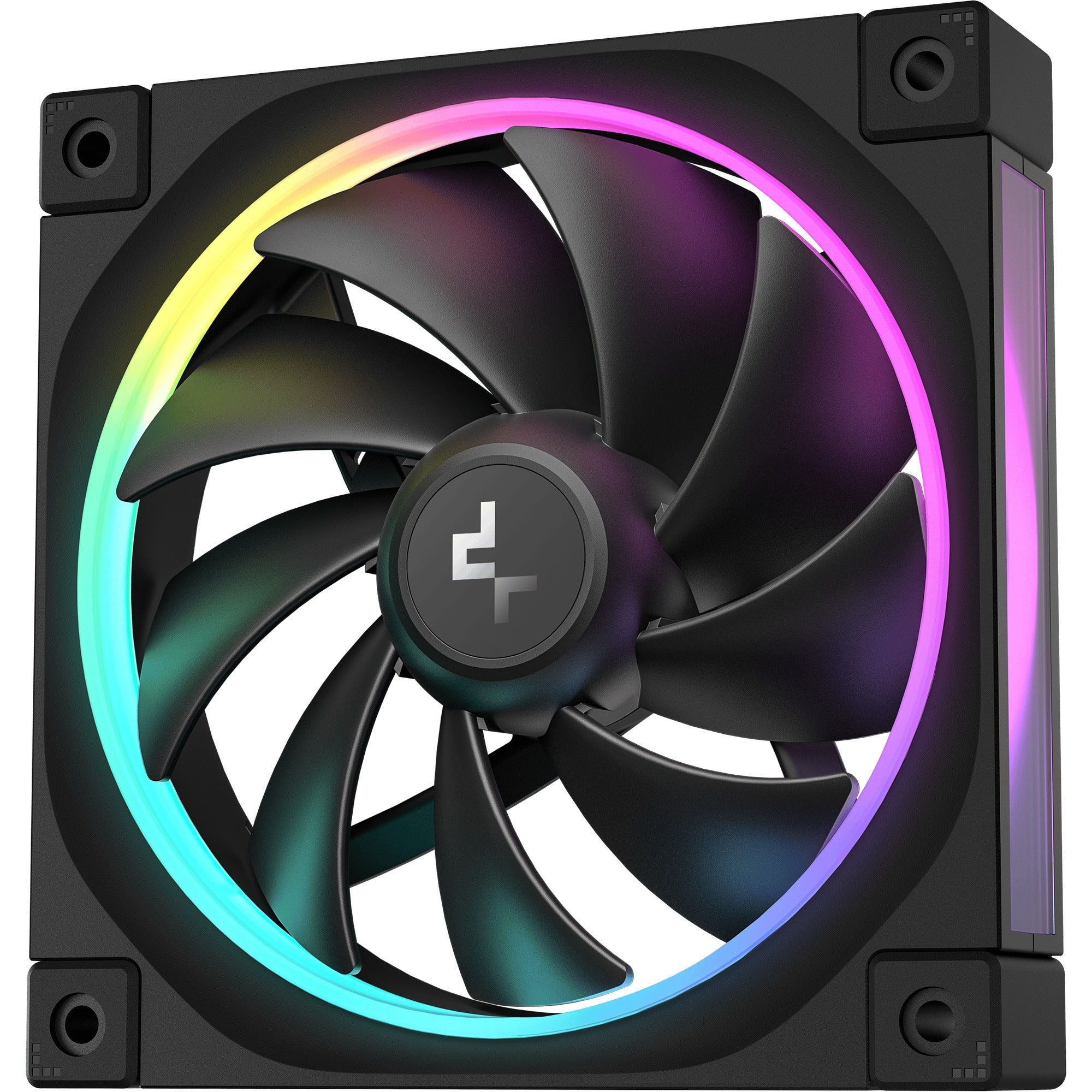 Deepcool fl12 rgb case fan (zwart, 120 x 120 x 25 mm, pwm)