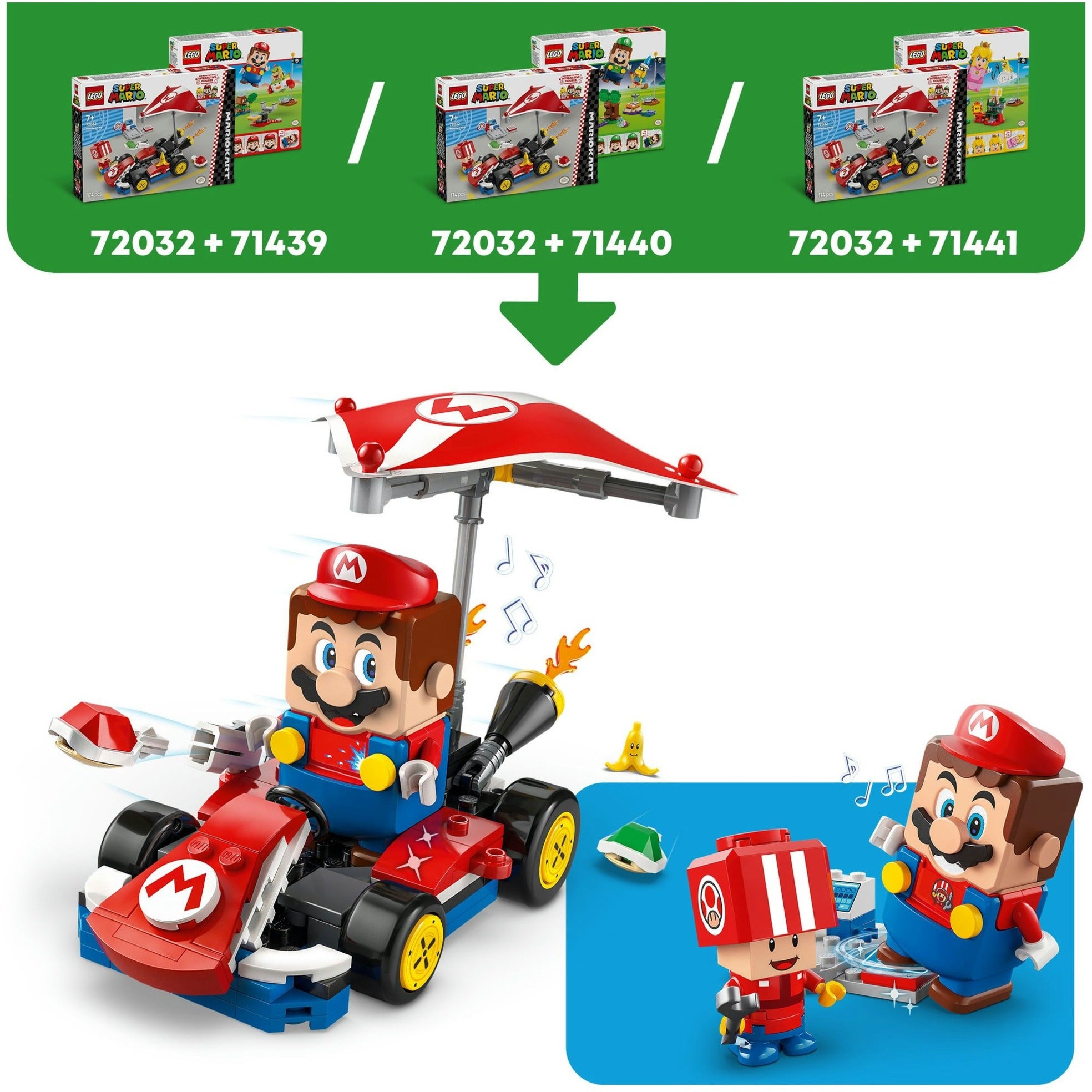 Lego super mario 72032 mariokart standaardkart