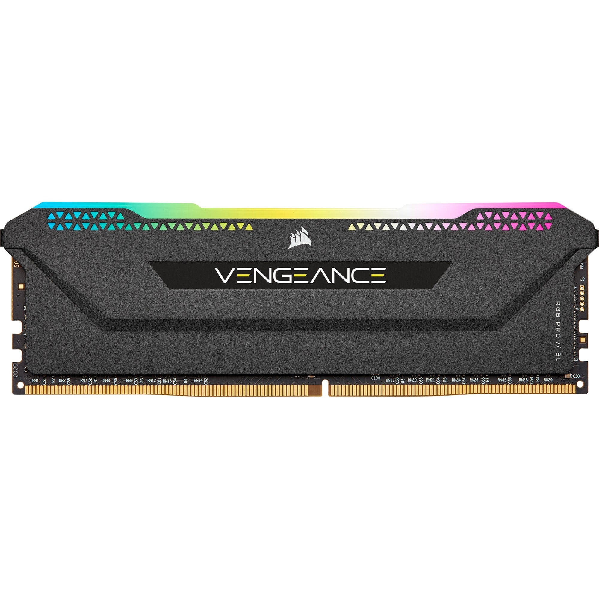Corsair 32 gb ddr4-3200 (2x 16 gb) kit werkgeheugen (zwart, cmh32gx4m2z3200c16, vengeance rgb pro sl, xmp 2.0, amd ryzen optimized)