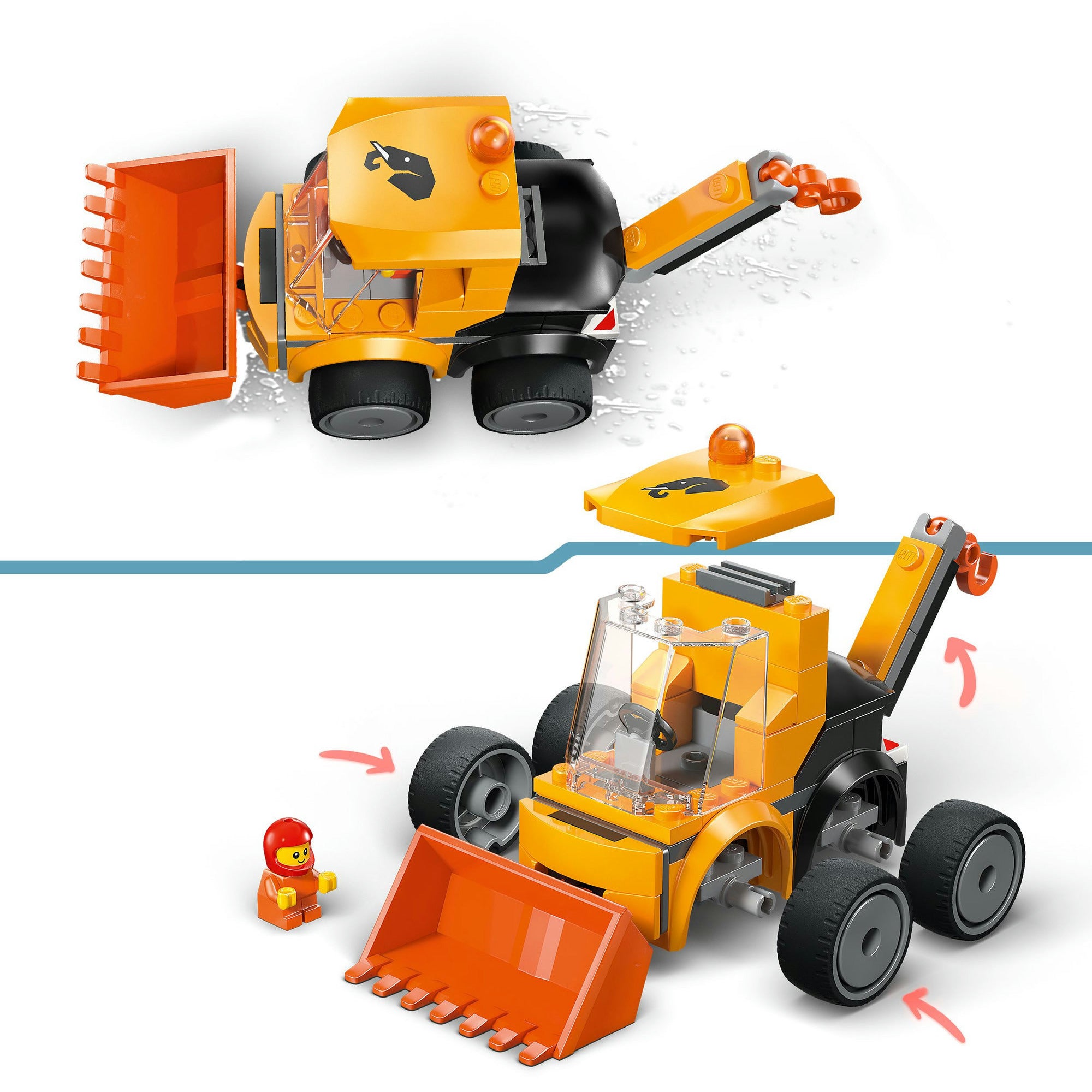 Lego city 60483 voertuigen bouwlader