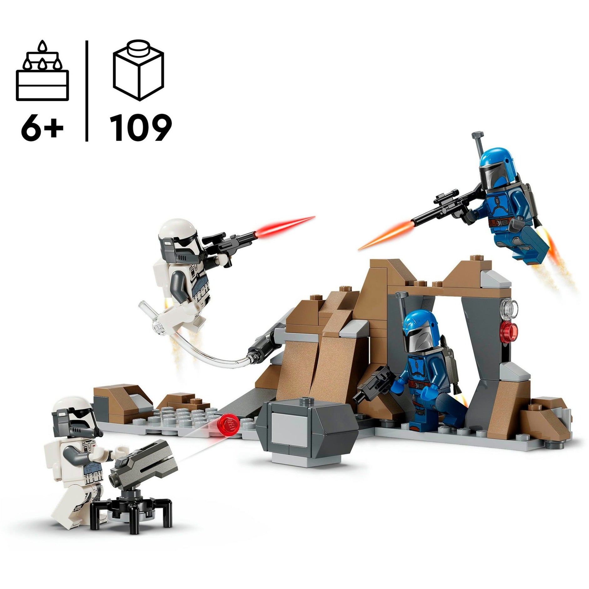 Lego star wars - hinderlaag op mandalore battle pack constructiespeelgoed (75373)
