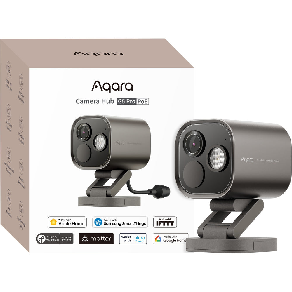 Aqara camera hub g5 pro poe (grijs, kleurennachtzicht)