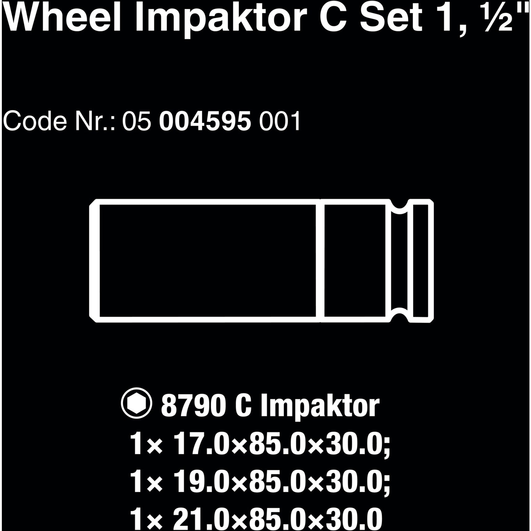 Wera Wiel Impactor C Set 1
