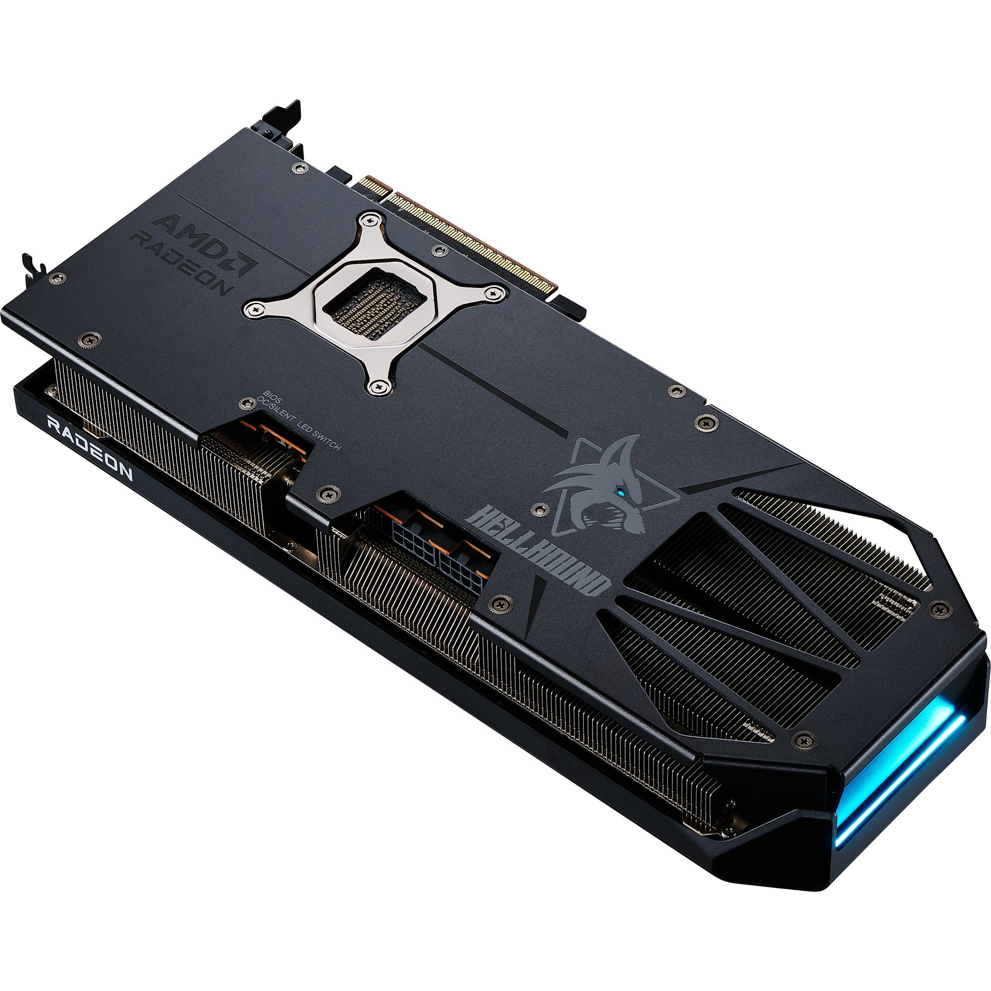 Powercolor radeon rx 9070 gre hellhound 12gb gddr6 grafische kaart (zwart, rdna4, 3x displayport, 1x hdmi 2.1)