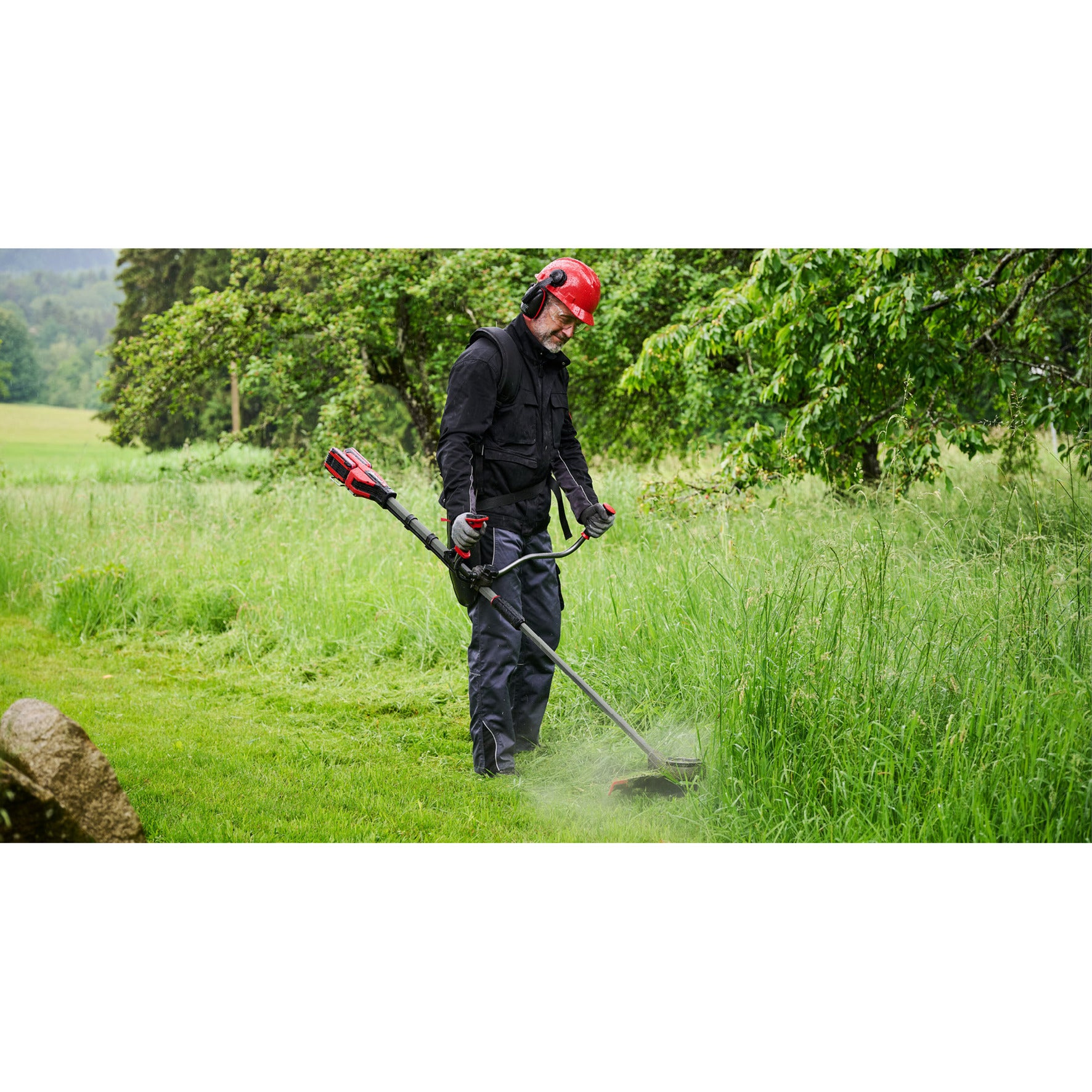 Einhell gp-bc 36 430 li bl-solo accu bosmaaier (rood zwart, accu en oplader niet inbegrepen)